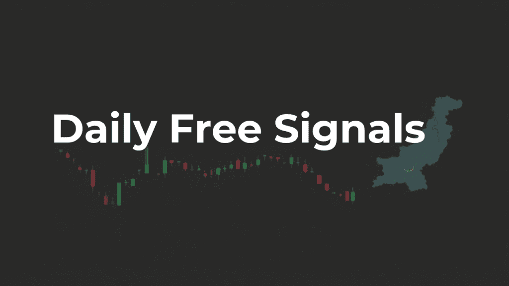 Daily free signals thumbnail showing forex gold and crypto levels for Pakistan traders updated before 12 PM PKT.