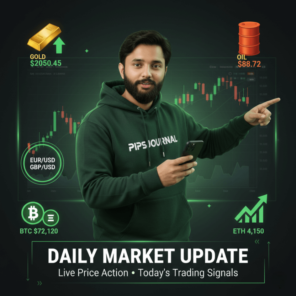 Daily market update for Pakistani traders - gold price today, forex signals, and crypto analysis by Muhammad Usman Ali