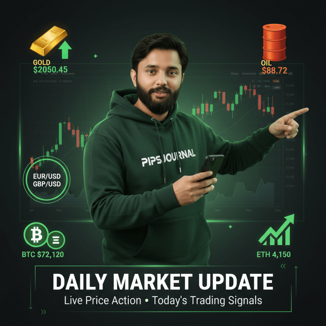 Daily market update for Pakistani traders - gold price today, forex signals, and crypto analysis by Muhammad Usman Ali